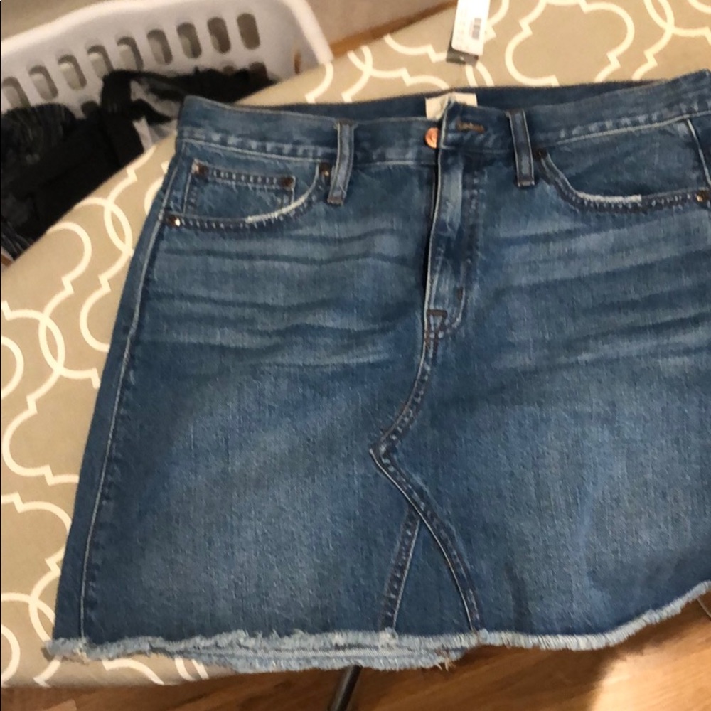 Denim mini skirt